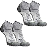 GRIP6 Wool Ankle Socks -Merino Wool Socks Made in The USA -Lightweight Wool Hiking Socks - Warm Ankle Socks for Men and Women
