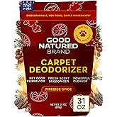 Good Natured Brand | Carpet Deodorizer & Freshener Powder | 31 oz Pet Odor Eliminator for Strong Odor & Pet Urine | Fresh Natural Fireside Spice Scent | Safe for Homes with Pets