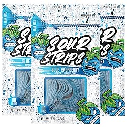 Sour Strips Sour Candy Belts, Blue