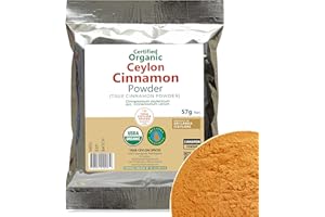 TRUE CEYLON SPICES True Ceylon Cinnamon Powder Organic Raw from Sri Lankan Farmer, USDA Certified, 57g (2.0 oz) Gluten Free, Keto Friendly, Fresh Crop Pure Ground Cinnamon, Canela de Ceylan, Directly from Sri Lanka