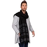 likemary Merino Wool Wrap & Blanket Scarf Fairtrade Pashmina Handwoven Stripes