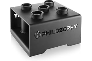 Philosophy Gym Vertical Barbell Holder - 5 Bar Storage Stand for 2" Olympic Bars