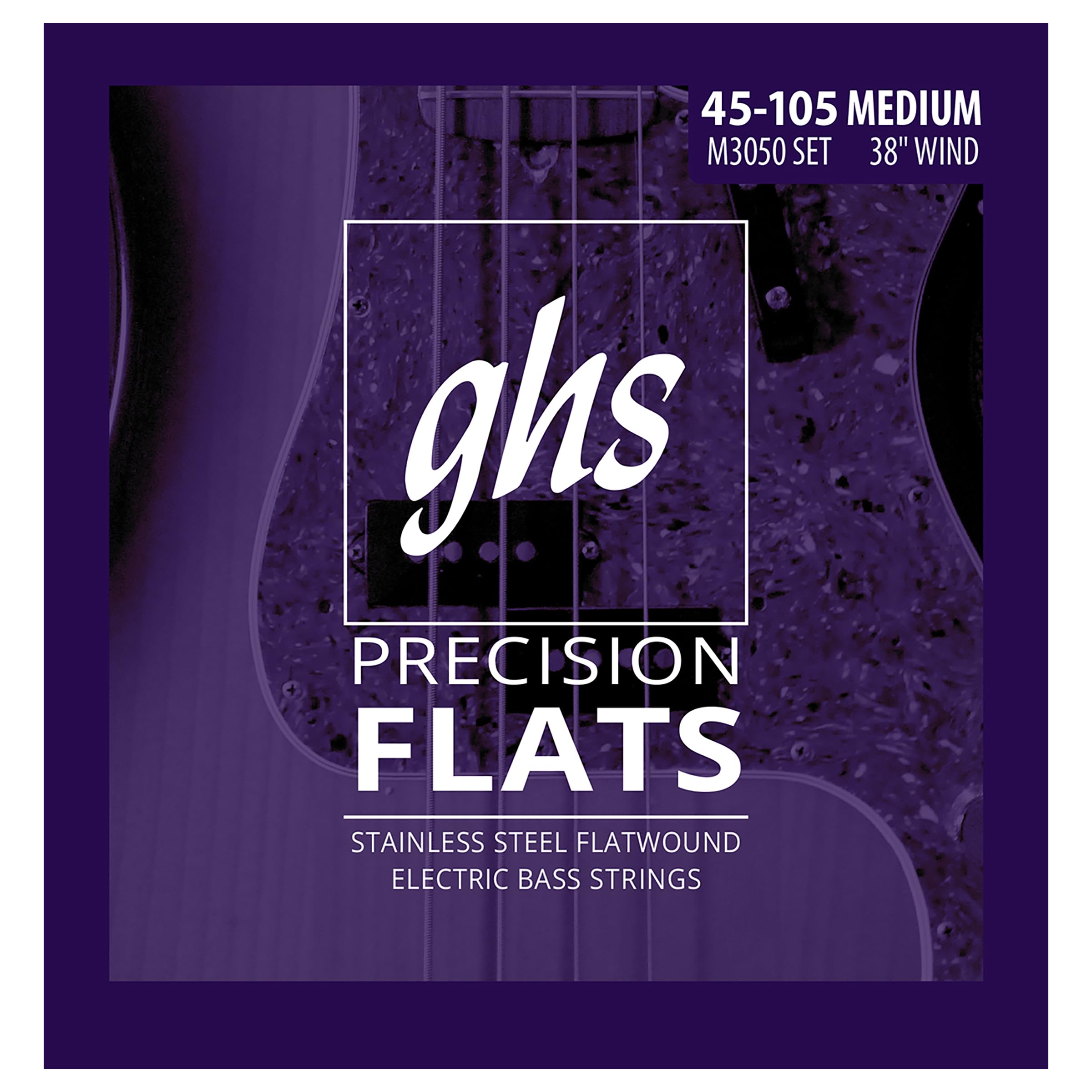 GHS 3050 45 - 105 Medium Long Scale Bass Flat Wound String Set