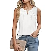 rosemia Womens Tank Tops Summer Sleeveless Blouses Business Casual Basic Shirt