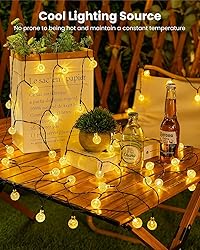 Solar String Lights Outdoor Waterproof, 2 Pack 60
