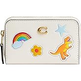 Coach Small Zip Around Card Case with Pillow Quilting