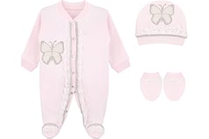 Lilax Baby Girl Jewels Crown Layette 3 Piece Gift Set