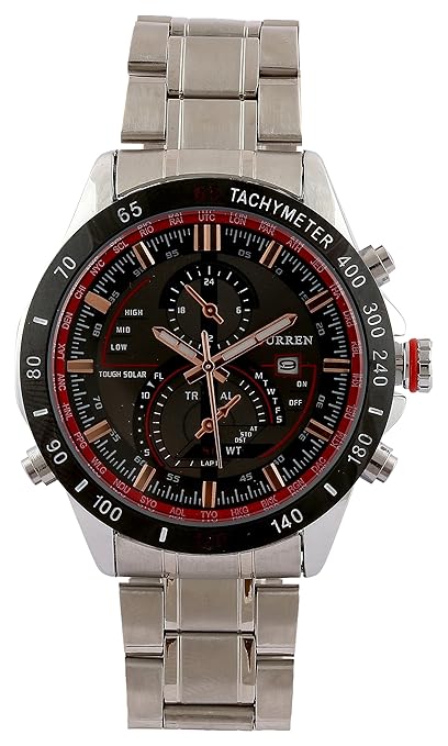 Analogue Black Dial Mens Watch - curren006