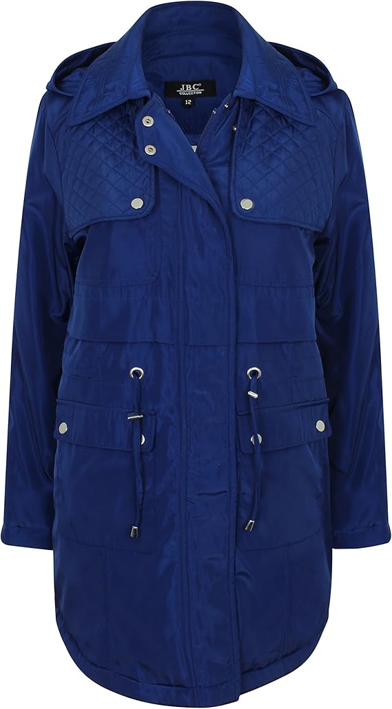 JBC Collection Women's Lightweight Anorak Warm Coat Padded Quilted