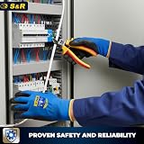 S&R VDE Insulated Diagonal Side Cutter 160mm 1000V Rated Pliers view 8