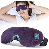 Cordless Heated Eye Mask for Dry Eyes,Washable Warm Eye Compress Mask for Stye Eye Treatment,Cornea Care Rest Self Electric Eyes Heating Pad Office Napfor Travel,Relief Blepharitis, Chalazion, MGD