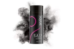 SEVICH Hair Fibers for Thinning Hair, Hair Building Fibers Instantly Thicker & Fuller Look,Hair Powder for Men & Women 25g Dark brown