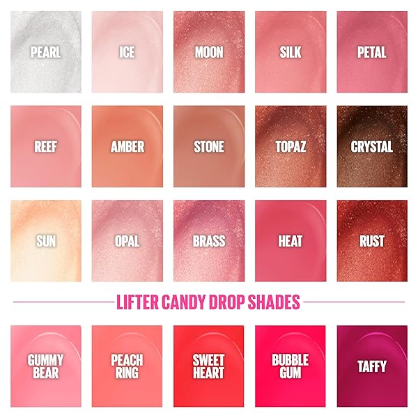 MAYBELLINE LIFTER GLOSS, HYDRATING LIP GLOSS WITH HYALURONIC ACID, HIGH SHINE FOR PLUMPER LOOKING LIPS, AMBER, CREAM NEUTRAL, 0.18 OUNCE