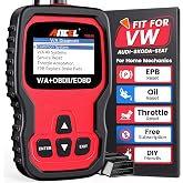 ANCEL VD500 OBD2 Scanner Diagnostic Tool for Volkswagen VW Audi Skoda Seat Diagnosis Check Engine Light EPB ABS SRS Code Reader Oil Throttle Position Adaption Brake Pad Reset