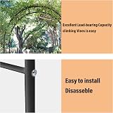 Crystals Garden Metal Arch 2m Arched Trellis Tubular Arbour for Climbing Plants view 4