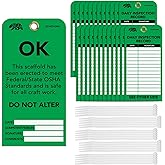 BearTOOLS Waterproof Scaffold Tag ‘OK’ - Green - 25 Pack