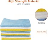 Amazon Basics Microfibre Cleaning Cloths Pack of 24 Multi Color 40.5 x 30.5 cm view 4