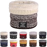 Pukavt Winter Knitted Neck Gaiter For Men And Women Neck Warmer Windproof Ski Mask Face Scarf for Cold Weather Outdoor Sports