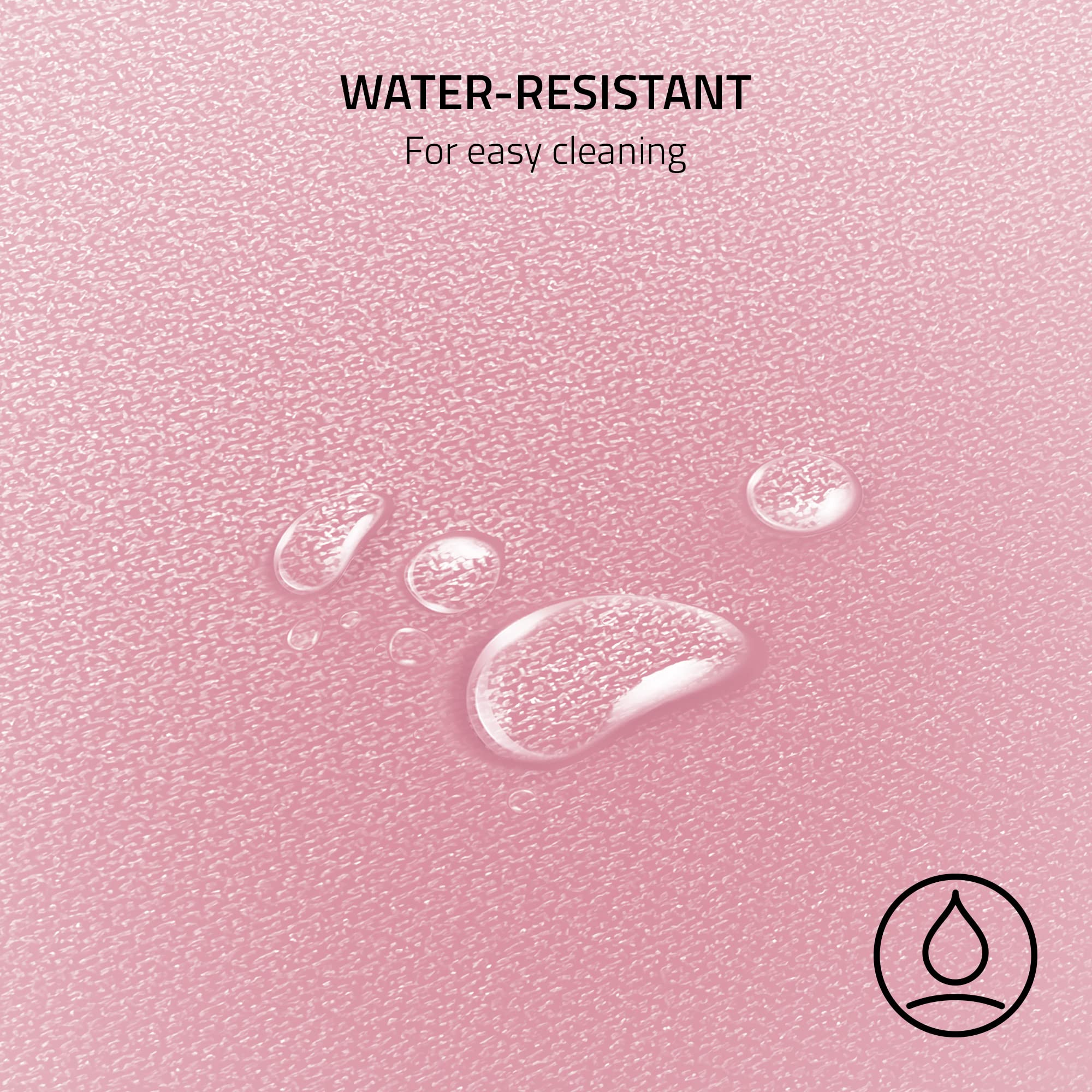 Razer Strider Hybrid Mouse Mat with a Soft Base & Smooth Glide: Firm Gliding Surface - Anti-Slip Base - Rollable & Portable - Anti-Fraying Stitched Edges - Water-Resistant - Large - Quartz Pink