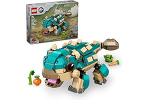 LEGO Jurassic World Baby Bumpy: Ankylosaurus Dinosaur Toy for Camp Cretaceous Fans and Kids Aged 7 Plus, Fun Build-a-Dinosaur Jurassic Park Toy for Boys and Girls, Animal Toy Playset, 76962