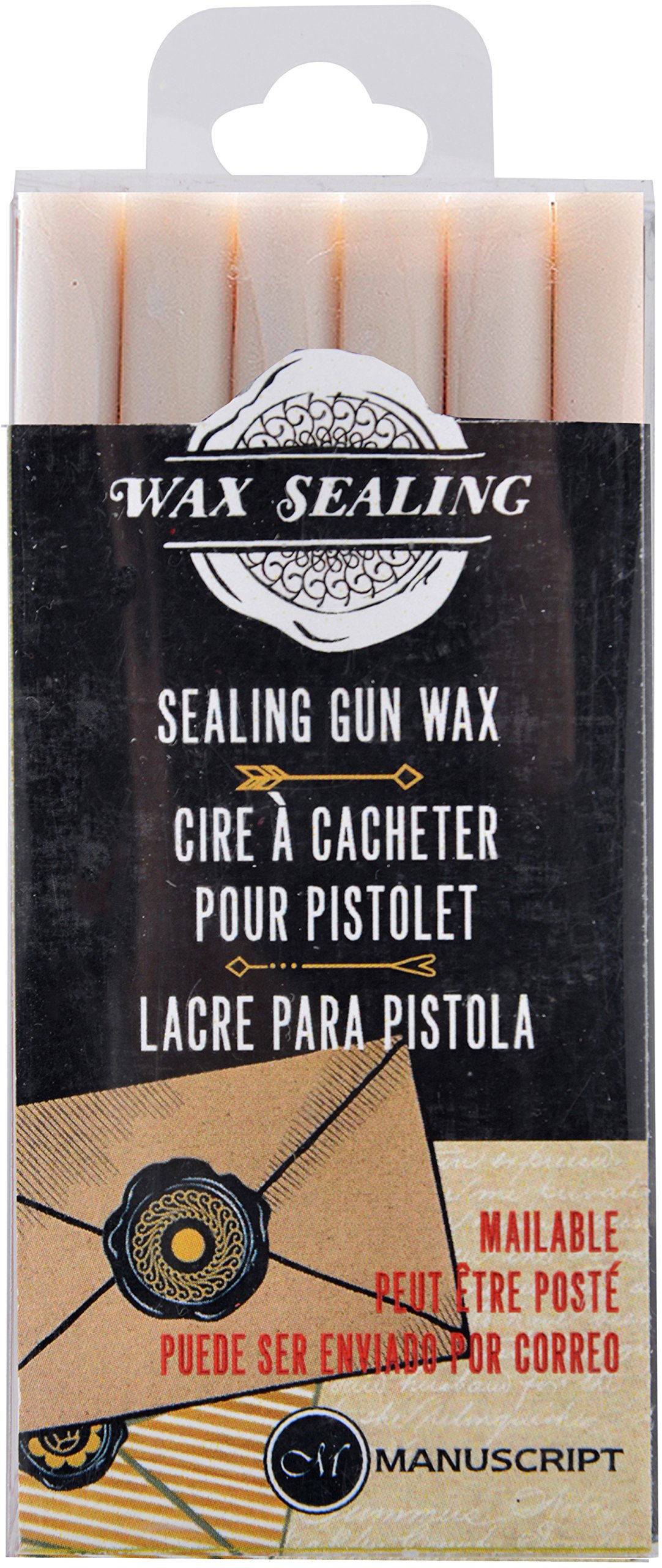 Manuscript Sealing Gun Wax - Pearl, (Pack of 6), (diameter 8mm only)