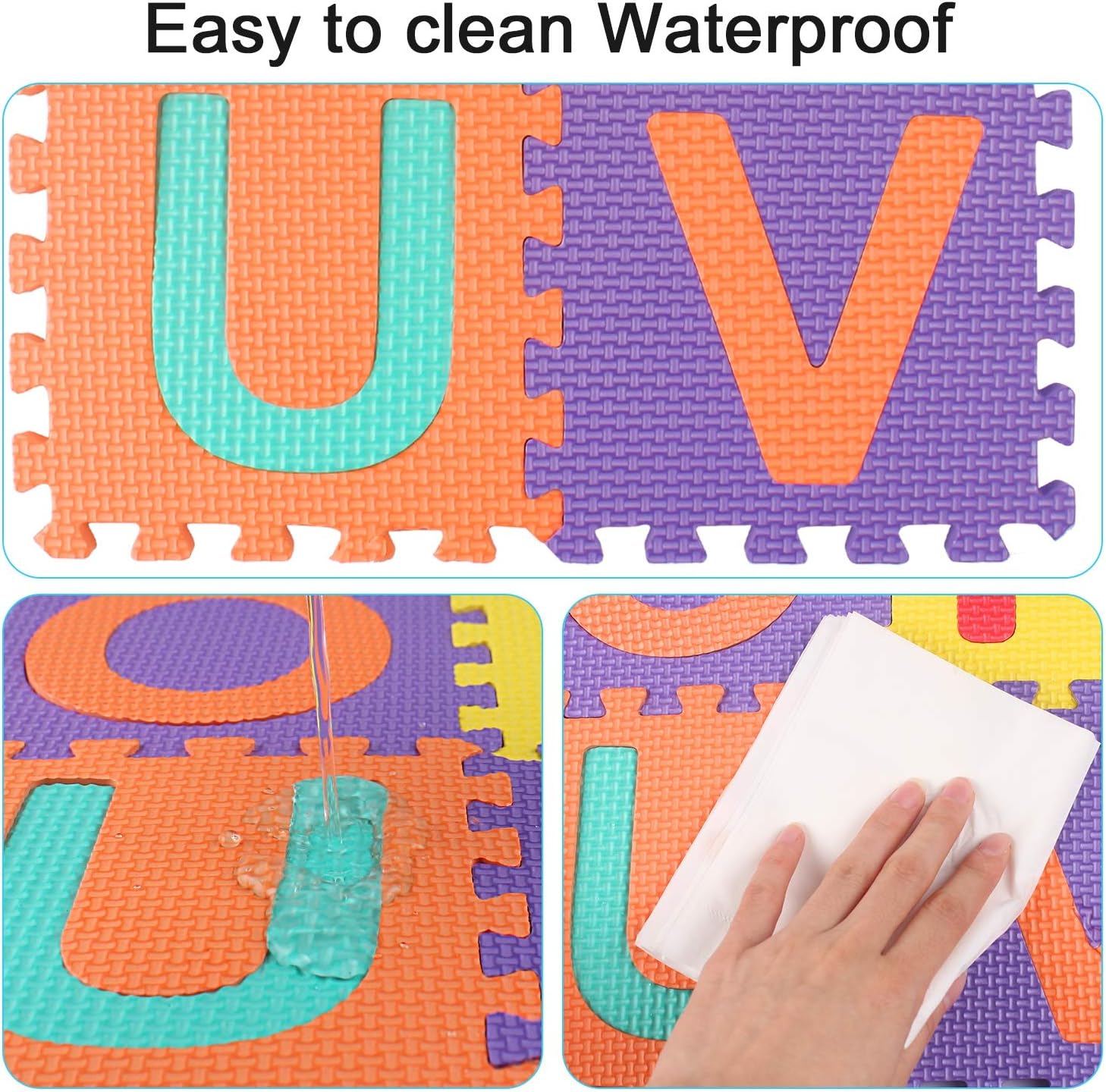 StillCool Baby Foam Play Mat (36-Piece Set) 5.9x5.9 Inches Interlocking Kid's Floor Puzzle Colorful EVA Tiles: Toys & Games