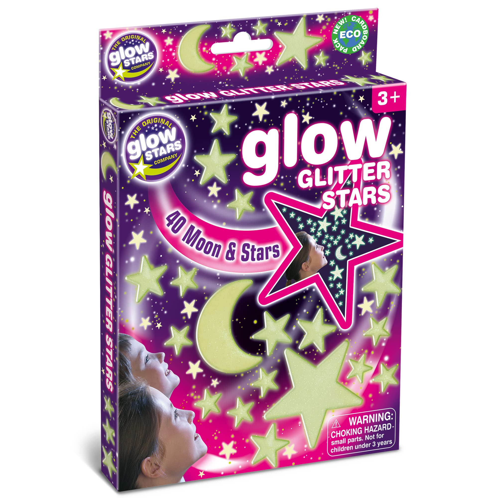 The Original Glowstars Company B8630 Glow Glitter Stars