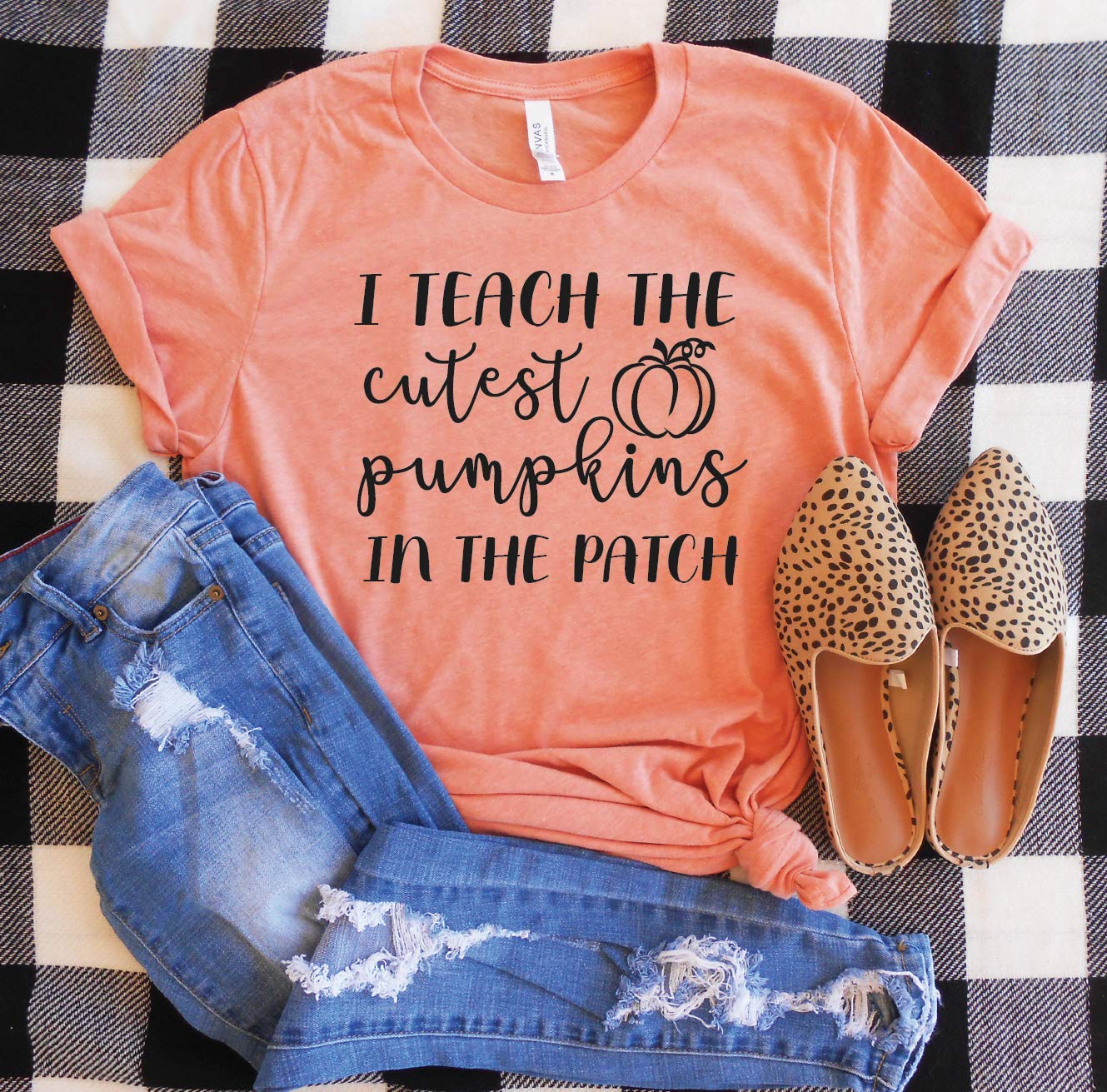 Teach The Cutest Pumpkins N The Patch, Tea Halloween, Tea Fall, Tea, Teach The Cutest Pumpkins Tee T Shirt