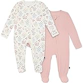 Modern Moments by Gerber unisex-baby Viscose 2-pack Sleep 'N Play With Mitten Cuffs