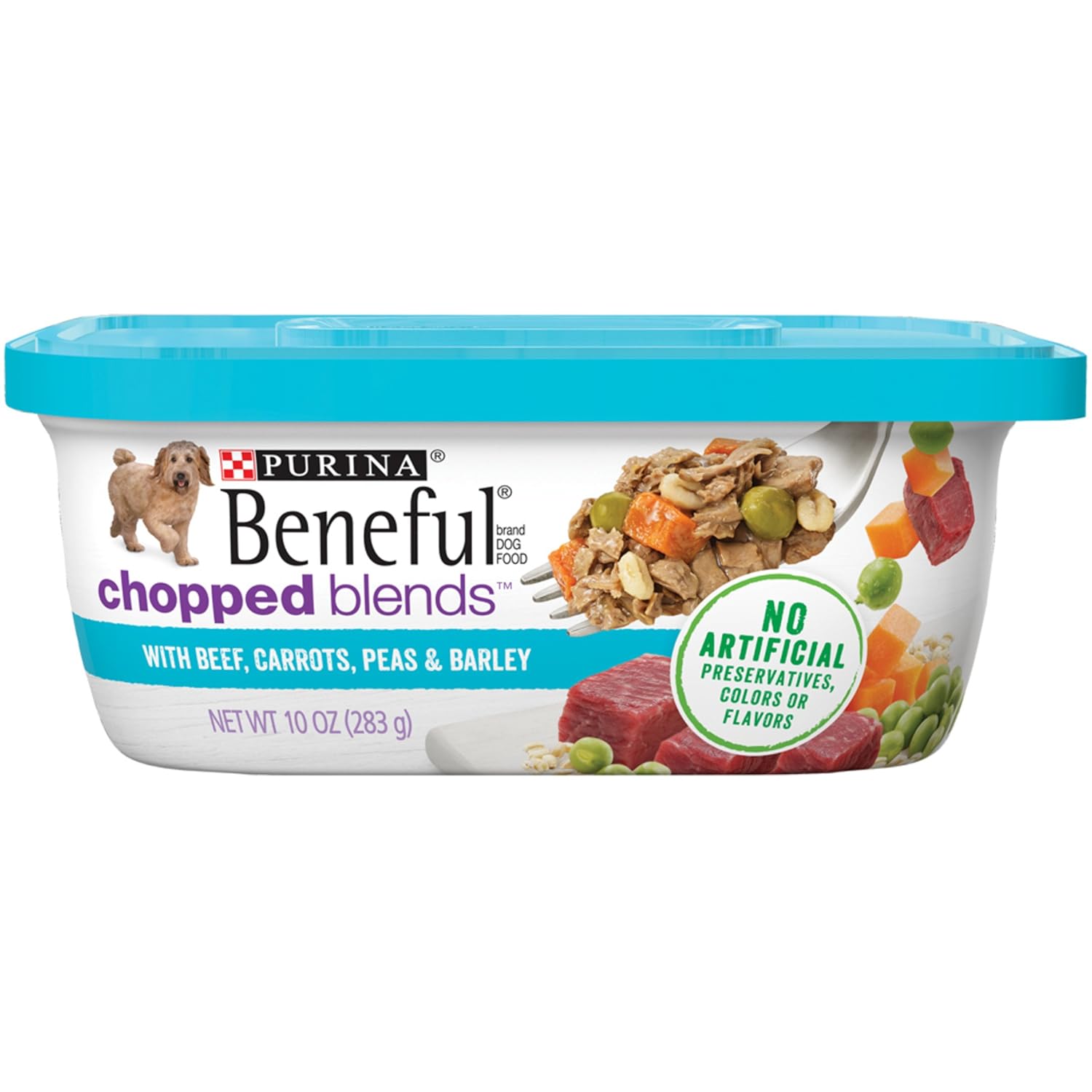 Purina Beneful Chopped Blends Adult Wet Dog Food (8) 10 oz. Tubs