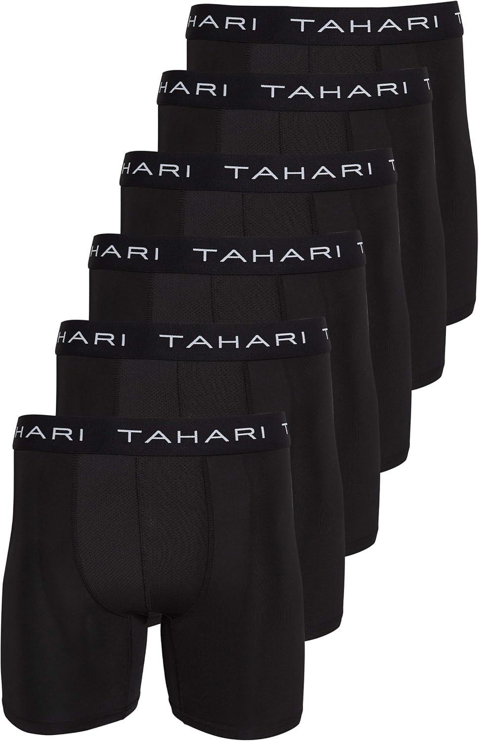 TAHARI Mens Underwear 6 Pack Premium Comfort Performance Boxer Briefs