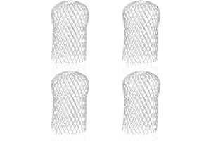 JOCAHULFX Downspout Gutter Guards, 4 Pcs Gutter Downspout Guards, 3.5 Inch Expandable Aluminum Downspout Gutter Guard Strainer Filter, Gutter Filter Strainer Protectors Stops Blockage Leaves Debris