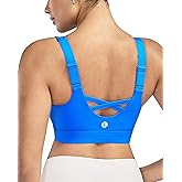 RUNNING GIRL Sports Bras for Women High Support, Adjustable Straps High Impact Sports Bras with Sewn in Pads Workout Bra