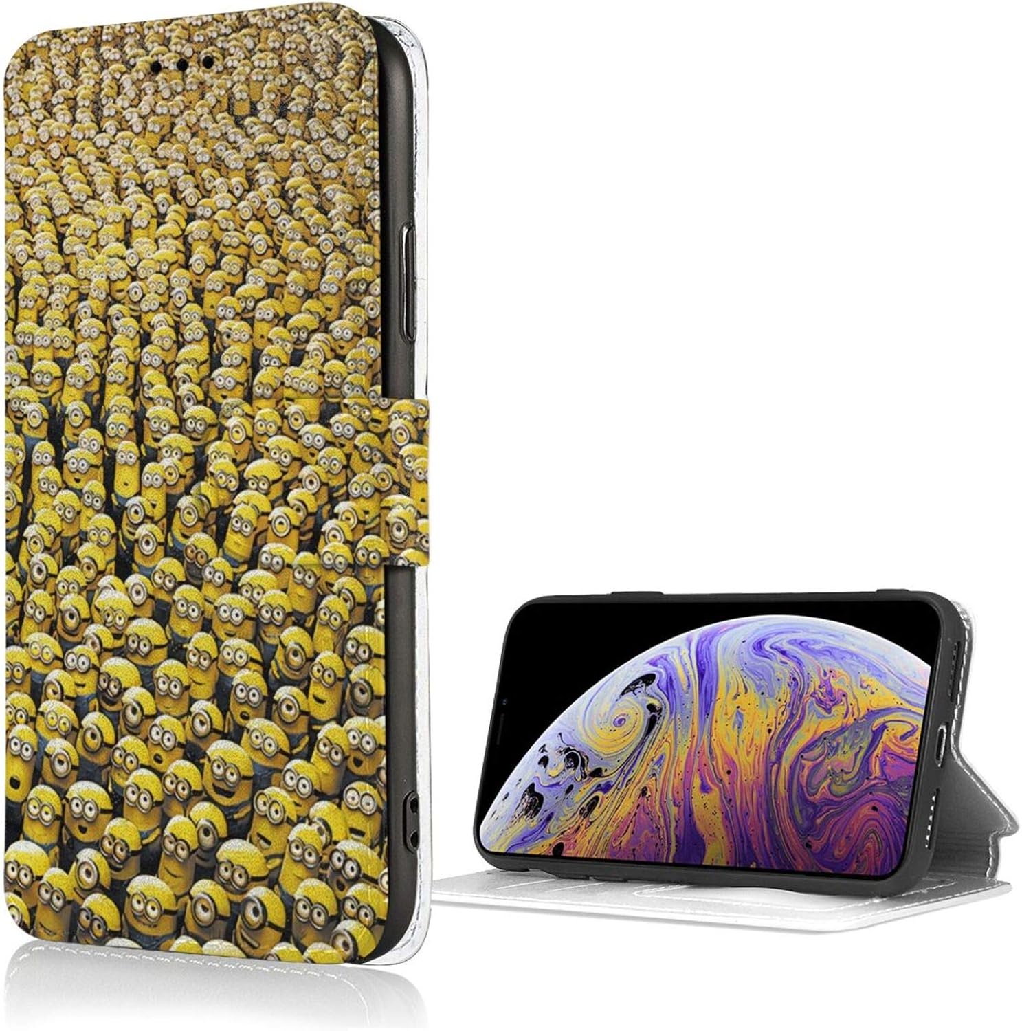 Amazon Co Jp ミニオン Iphoneseケース 第2世代 手帳型 Iphone7 8ケース Phonese2ケース ワイヤレス充電対応 マグネット 落下防止 全面保護 携帯ケース スマホカバー 超薄 超軽量 耐衝撃 おしゃれ 指紋防止 家電 カメラ