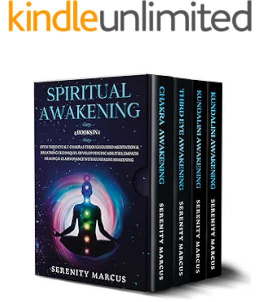 Spiritual Awakening 4 Books In 1 Open Third Eye 7 Chakras Through Guided Meditation Breathing Techniques Develop Psychic Abilities Empath Healing Clairvoyance With Kundalini Awakening Kindle Edition By