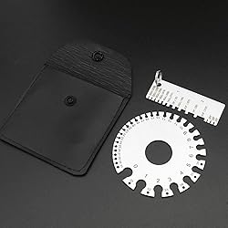 ZeeDix Wire Gauge Measuring Tool (2 Pcs) - Round