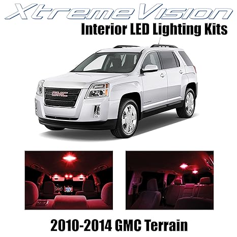 Xtremevision Interior Led For Gmc Terrain 2010 2014 5 Pieces Red Interior Led Kit Installation Tool