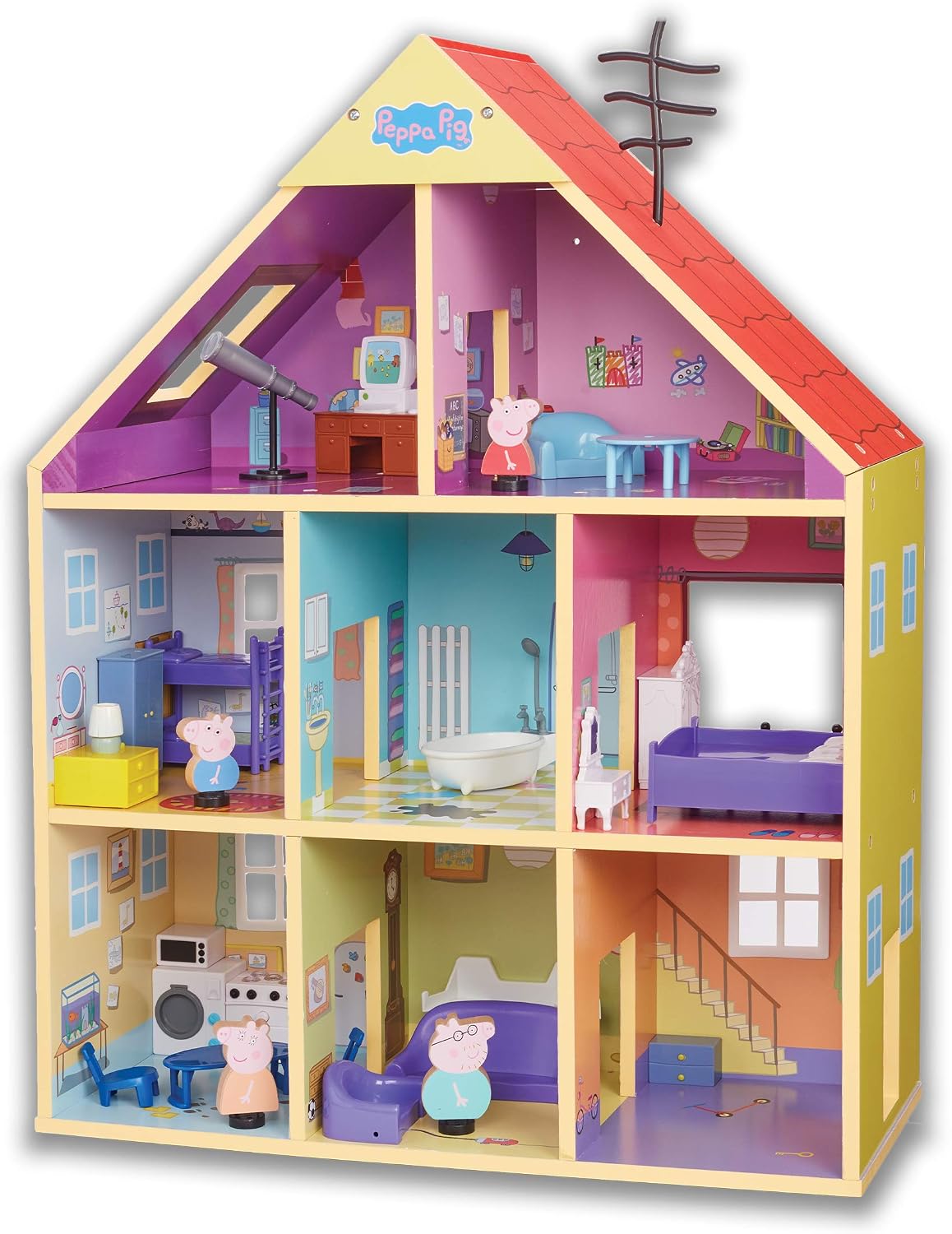 Peppa Pig Wooden Playhouse, dolls house, playhouse, imaginative play, preschool toys, fsc certified, sustainable toys