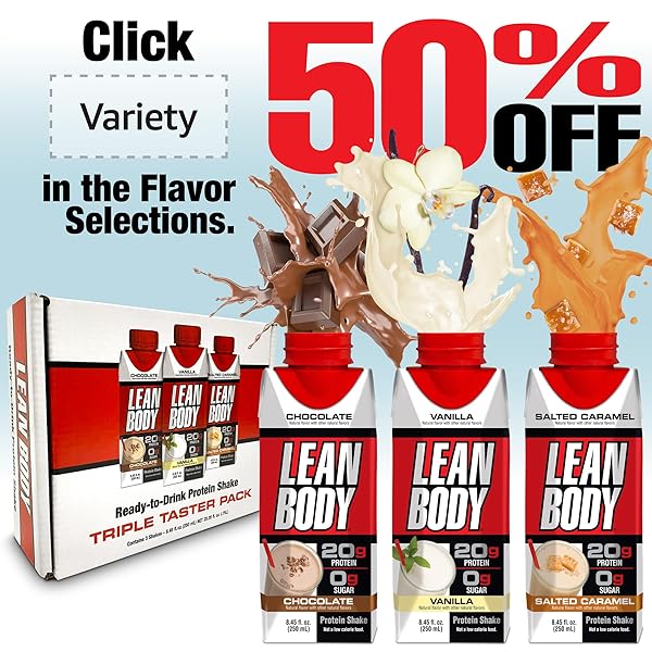 LABRADA LEAN BODY READY-TO-DRINK VANILLA PROTEIN SHAKE,40G PROTEIN,WHEY BLEND,0 SUGAR,GLUTEN FREE,22 VITAMINS & MINERALS,17 FL OZ (PACK OF 12) LABRADA