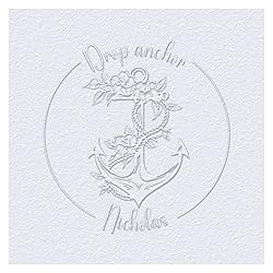 OFCCUSTOM Book Embosser Custom Embosser Stamp with