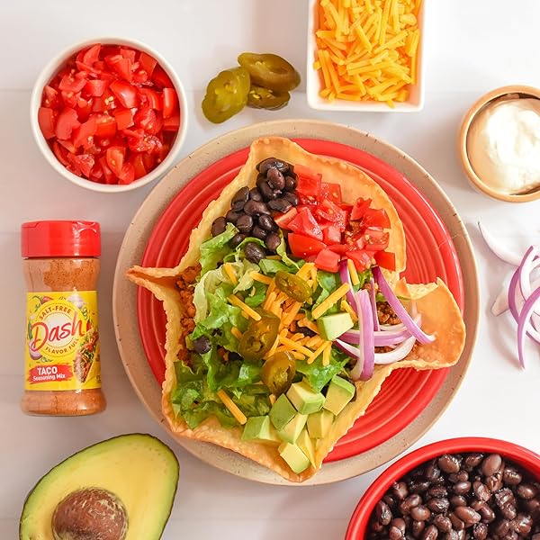 DASH SALT-FREE TACO SEASONING BLEND, 2.5 OUNCE
