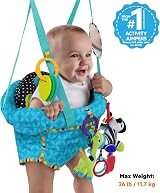 Bright Starts Bounce n Spring Deluxe Door Jumper 26 lb Seat Pad Washable view 2