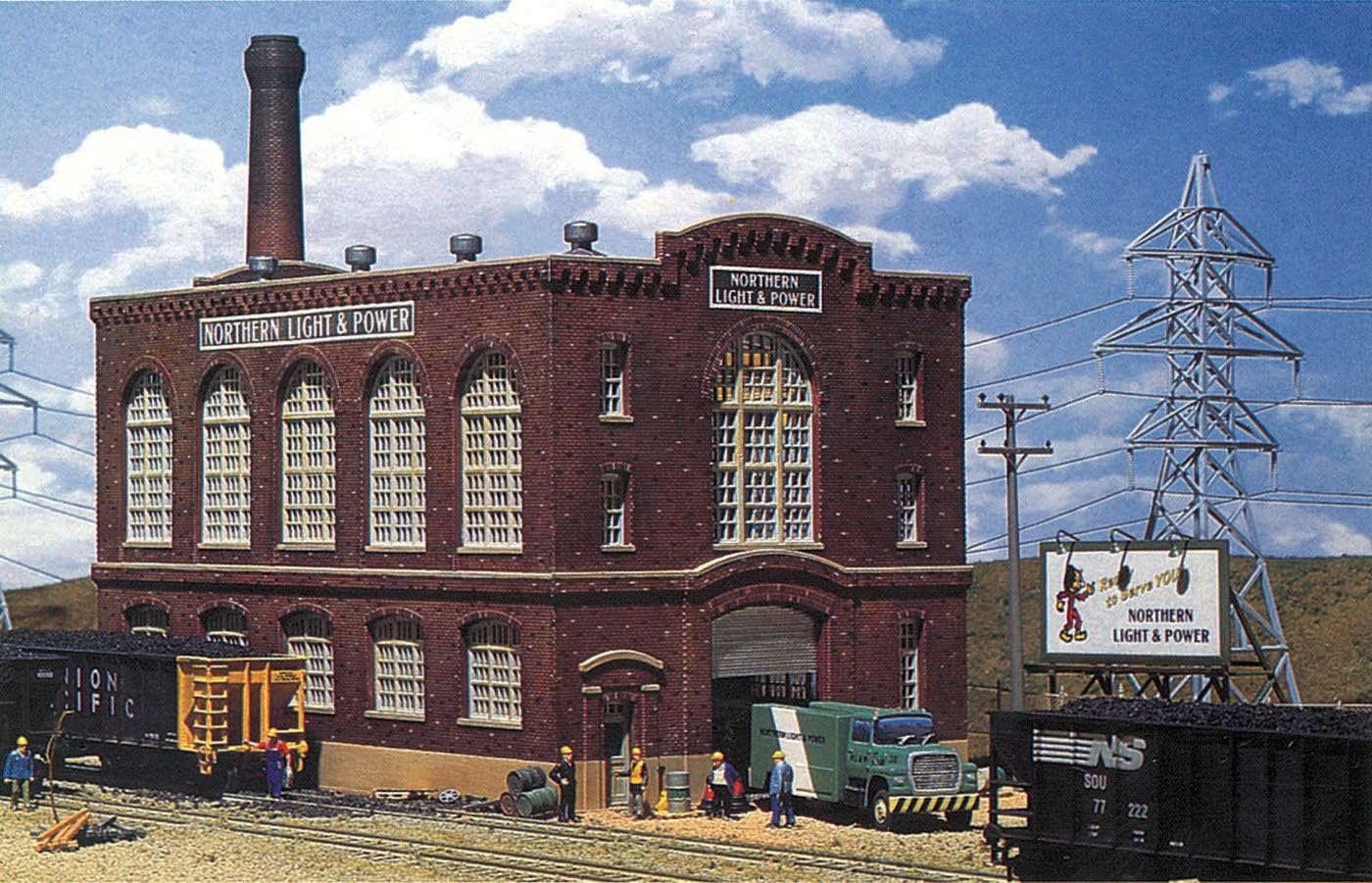 Walthers Cornerstone 933-3214 Power Station Northern Light and Power, Northern Light & Power, standard size