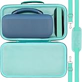 for Bose SoundLink Max Portable Speaker Hard Protective Case, Portable Travel Case Replacement with Shoulder Strap and Handle (Teal Case) - co2CREA