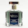KORBAJ PARFUMS Emir - Arabian Perfume for Women, Eau de Parfum Men with with Sicilian Orange, Calabrian Bergamot - White Musk, Vanilla, Amber and Fruity Notes100ml
