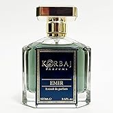 KORBAJ PARFUMS Emir - Arabian Perfume for Women, Eau de Parfum Men with with Sicilian Orange, Calabrian Bergamot - White Musk, Vanilla, Amber and Fruity Notes100ml
