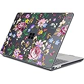 Loyrina Creative Clear Case for Microsoft Surface Laptop 13 inch Copilot+ PC 2025 (Latest Model), Ultra-Slim Lightweight Protective Cover with Artistic Pattern, Bright Flowers