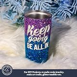 LEOBRO Holographic Ocean Blue Glitter 160G Chunky Resin Nail Cosmetic view 4