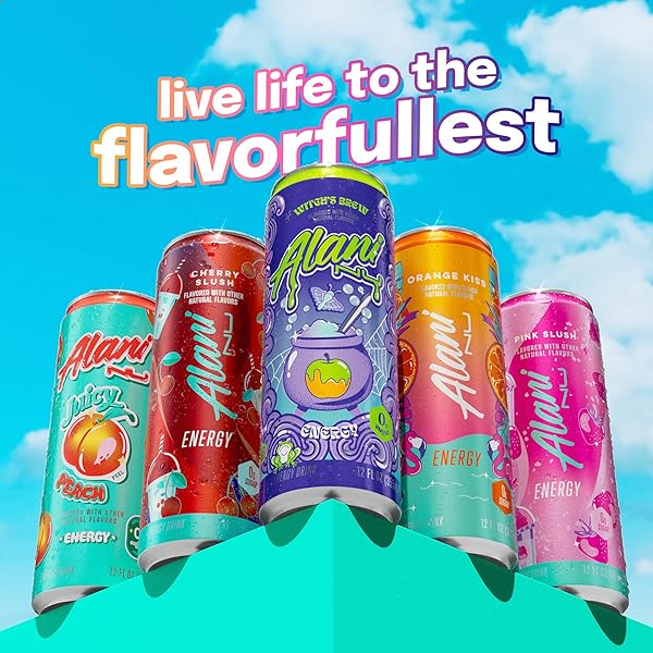 ALANI NU WITCH’S BREW SUGAR FREE, LOW CALORIE ENERGY DRINKS, 200MG CAFFEINE, ANTIOXIDANTS, BIOTIN B VITAMINS, ZERO SUGAR, 15 CALORIES OR LESS, 12 FL OZ CANS (12 PACK)