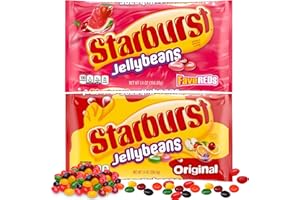 GEEOOLLAH Jelly Beans – 2-Pack Fave Reds Jelly Beans and Original (14 oz each) – Sweet Fruit Jelly Candy – Delicious Holiday Jelly Beans Variety Pack